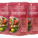 Honey Sriracha Lime Fish Tacos - Spice & Easy by Savory Spice